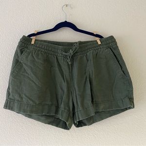 Old Navy Linen Shorts, green, Sz M